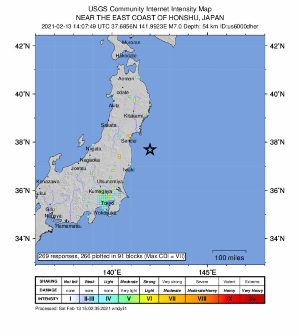 Japan, Fukusima, zemljotres