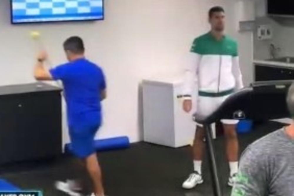 SJAJNE VESTI STIŽU IZ MELBURNA: Novak trenirao pred meč sa Raonićem (VIDEO)