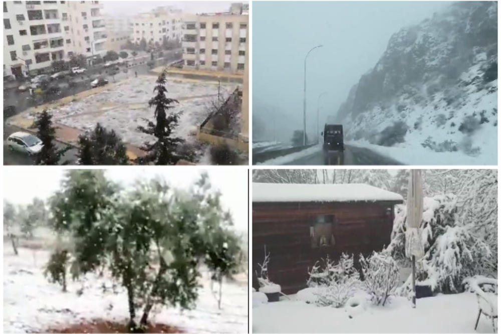 ZABELELO SE I NA BLISKOM ISTOKU: Snežna mećava blokirala puteve u Siriji, Libanu i Izraelu, strahuje se od poplava (VIDEO)