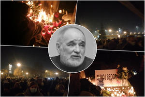 TU JE ODRŽAO 130 KONCERATA Nekoliko stotina Beograđana se okupilo kod Sava centra, pale sveće i odaju poštu Balaševiću (KURIR TV)