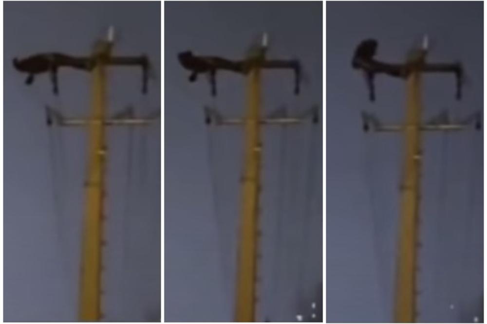 UHAPŠEN I ODVEDEN U NEPOZNATO: Kinez na električnoj banderi VEŽBAO, desetine hiljada domaćinstava ostale bez struje (VIDEO)