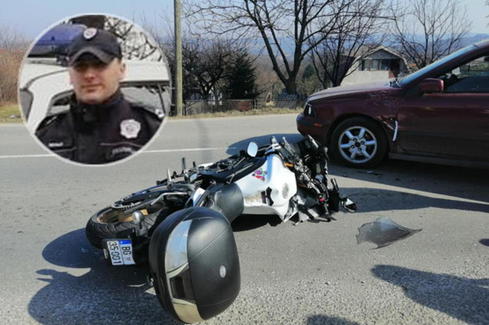 POLICAJAC HEROJ! Nemanja pomogao povređenom motociklisti, pre godinu dana takođe je SPASAO ŽIVOT vozaču
