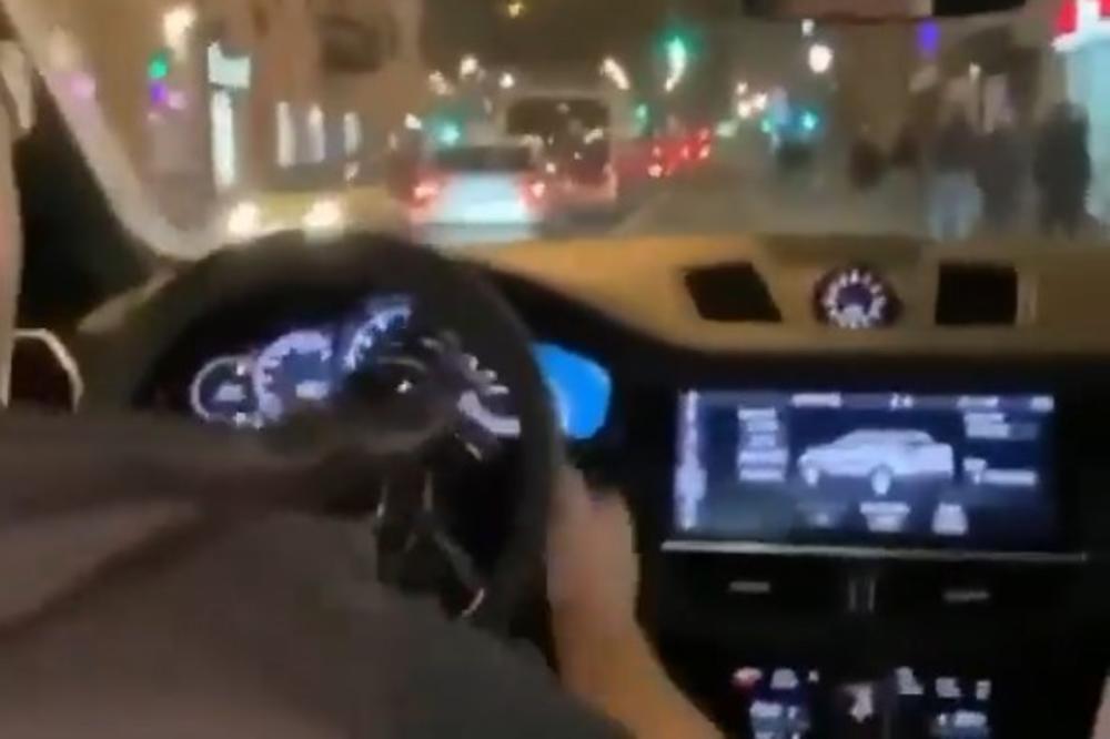 KAKO ĆE SAD DA SE BAHATI: Identifikovan vozač koji je divljao po Zemunu, POLICIJA MU NA TRAGU! Vriska, muzika trešti (VIDEO)