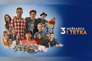 Prva epizoda nove humorističke serije “Tri muškarca i tetka” osvojila milionsku publiku