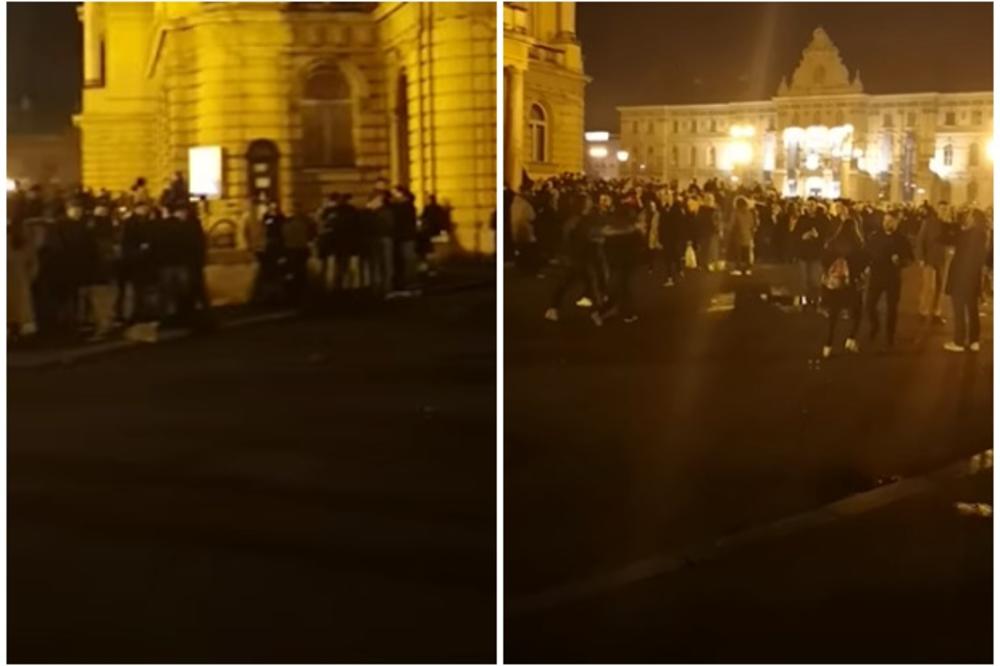 STOTINE MLADIH U ZAGREBU PRKOSE KORONI: Okupljaju se na otvorenom, izbile i masovne tuče (VIDEO)