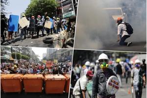NOVE ŽRTVE U MJANMARU: Policija ubila 18 demonstranata, protesti ne jenjavaju (FOTO)