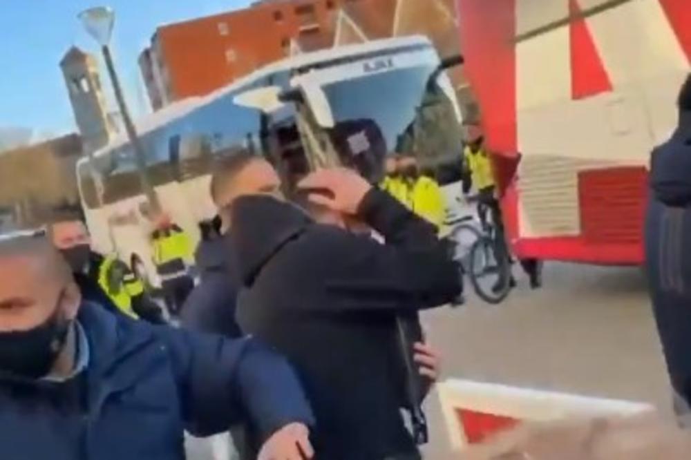 SKANDAL! SRBIN U NAPADU NAVIJAČA POGOĐEN U GLAVU: Dušan Tadić morao da beži u autobus! VIDEO