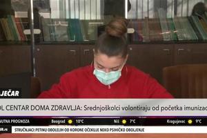 BRAVO ZA MLADE VOLONTERE: 30 srednjoškolaca iz Zaječara odradilo 1900 humanih sati pomoći (KURIR TELEVIZIJA)