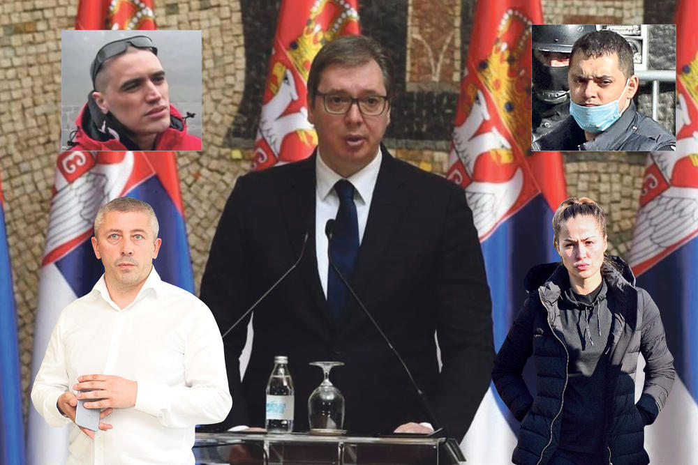 Aleksandar Vucic, Darko Elez, Dijana Hrkalovic, Slavisa Kokeza, Veljko Belivuk
