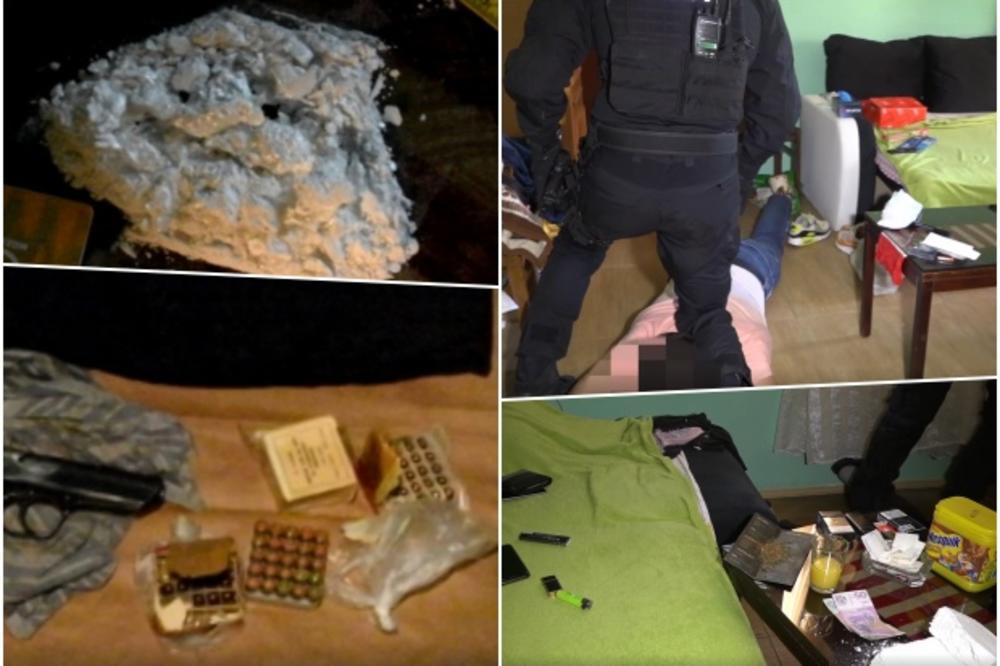 POGLEDAJTE FILMSKU AKCIJU POLICIJE U BEOGRADU: Zaplenjeno 7 kilograma droge, uhapšene dve osobe!