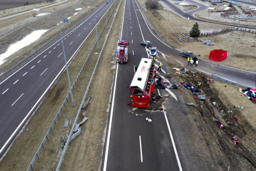 Poljska, autobus, saobracajna nesreca, saobracajka
