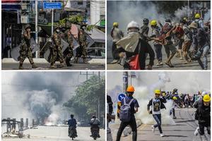 RACIJE U MJANMARU: Šok bombe i suzavac na demonstracijama i čulo se i pucanje! Građami istrajni protiv vojnog udara! (FOTO)