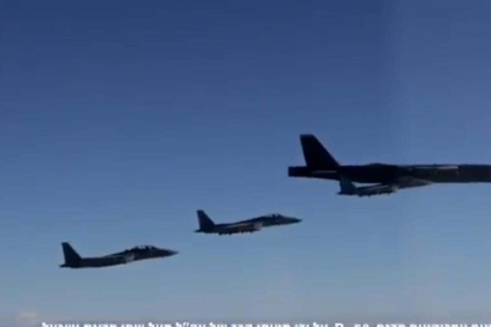 DEMONSTRACIJA SILE SJEDINJENIH DRŽAVA PREMA IRANU: Dva strateška bombardera B-52 preletela Izrael (VIDEO)