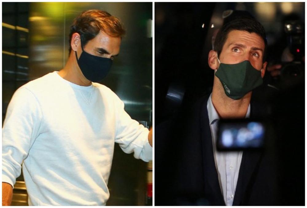 Novak Đoković, Rodžer Federer, korona, maske