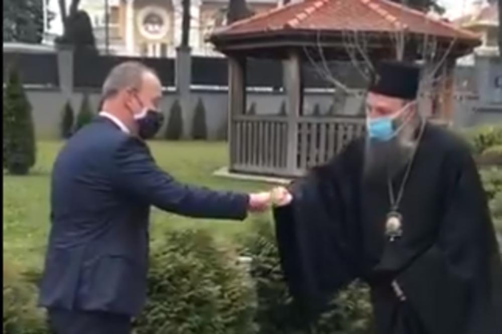 SUSRET PATRIJARHA PORFIRIJA I AMERIČKOG AMBASADORA: Godfri tražio blagoslov za unapređenje odnosa Srbije i SAD (VIDEO)