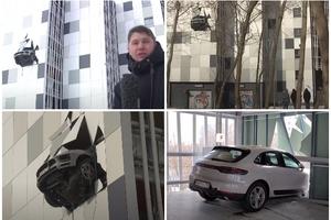 KAO U FILMOVIMA Slavni ruski sportista umalo sleteo automobilom sa trećeg sprata: Proklizao i prednjim točkovima visio nad ambisom
