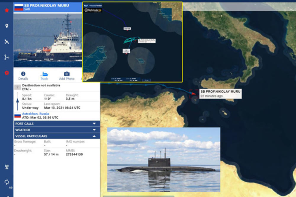 RUSKA PODMORNICA PUTUJE MEDITERANOM: NATO podigao mornaričku avijaciju da je pronađe na putu do Sirije!