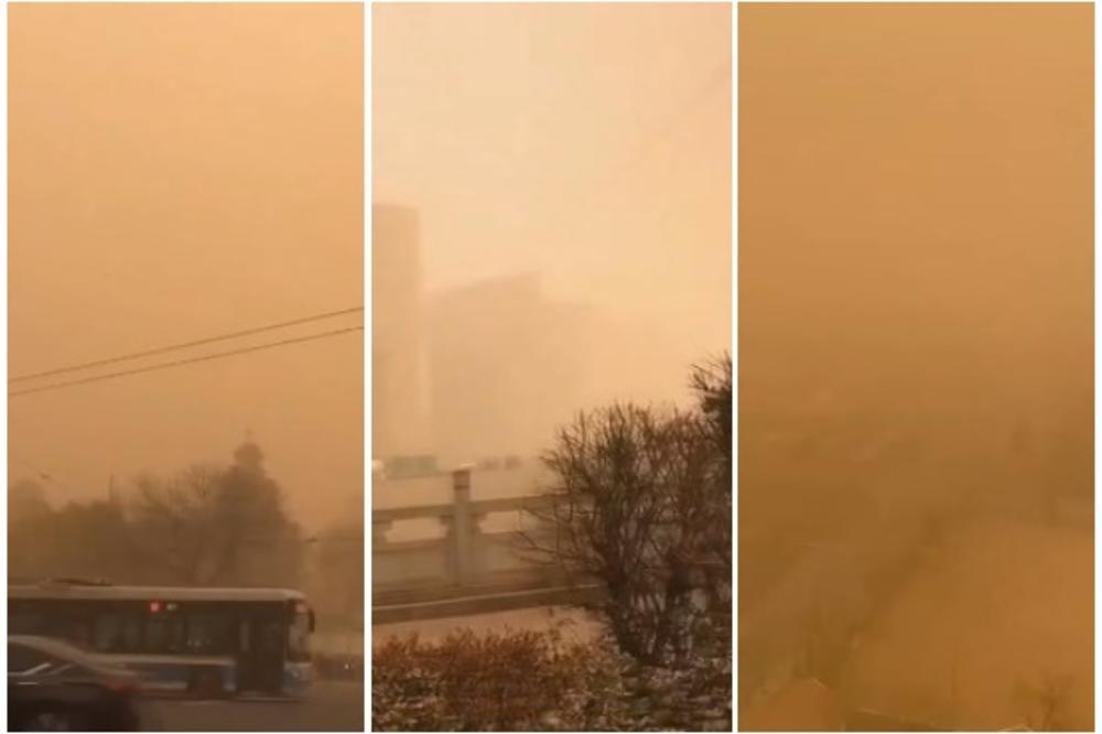 CRVENA APOKALIPSA U PEKINGU: Glavni grad Kine pogodila najgora peščana oluja u protekloj deceniji (VIDEO)