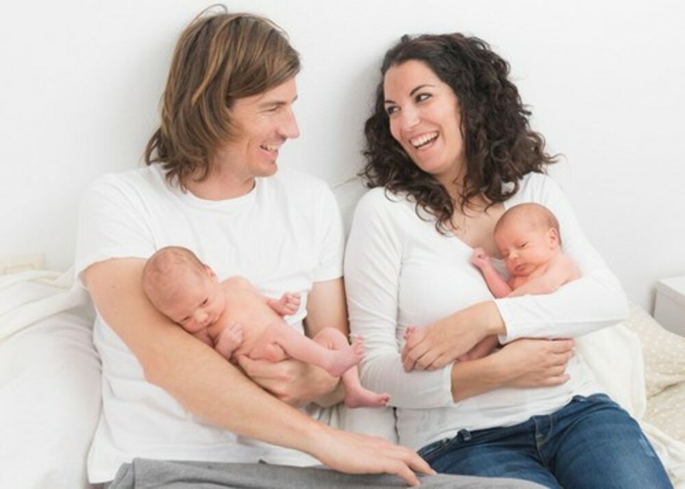 Porodica, blizanci, bebe