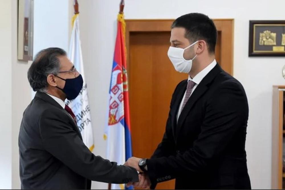Ministar Udovičić sa ambasadorom Kipra – Zajednički cilj je intenziviranje saradnje u oblastima omladine i sporta