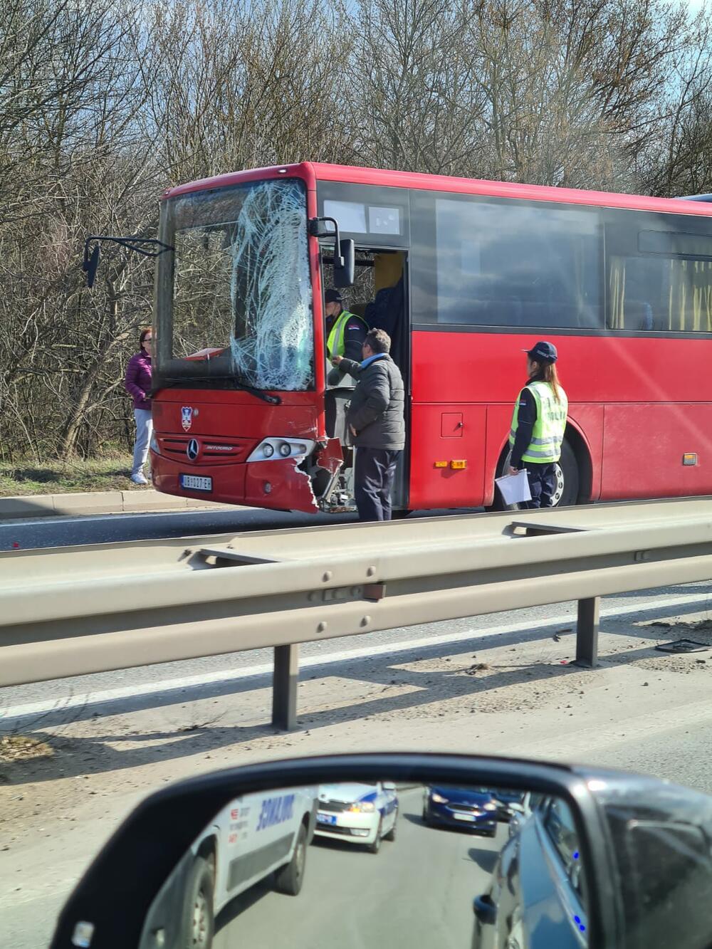 saobracajna nesreca, kolona, Obrenovacki put