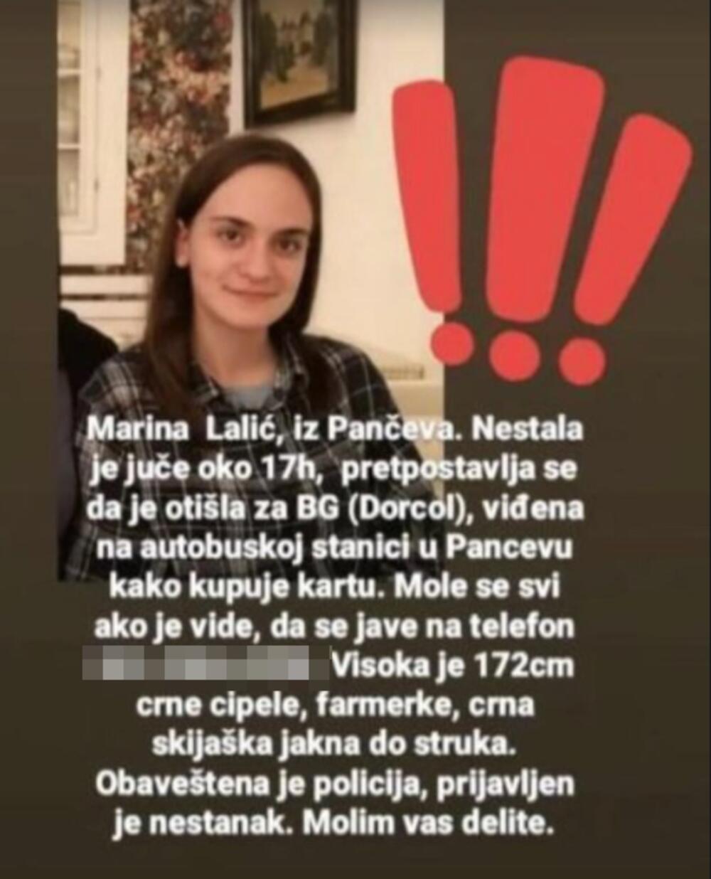 Marina Lalic, nestala