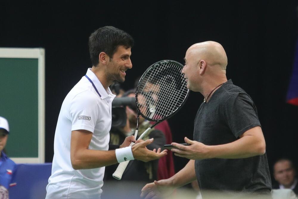 Andre Agasi, Novak Đoković