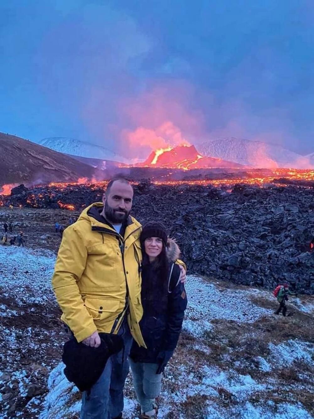 Petar Stakic, erupcija vulkana, vulkan na Islandu, Srbi na vulkanu