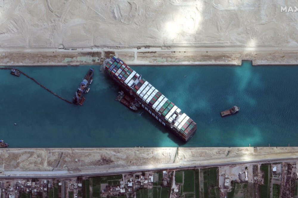 ZAGAĐENJE KOJE SE VIDI IZ SVEMIRA Istorijska blokada Sueckog kanala izazvala povećanu koncentraciju štetnih gasova