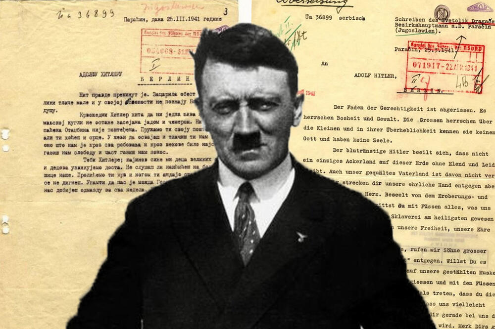 HITLER NIJE OPROSTIO SVETOLIKU UVREDE: Paraćinac mu poslao prkosno pismo: Tebi, Hitlere, Kajinov sine, mi deca velikih otaca...