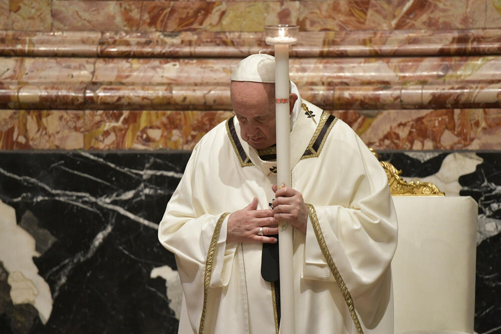 Papa Franja, Uskrs, Uskrsnje bdenje, Vatikan