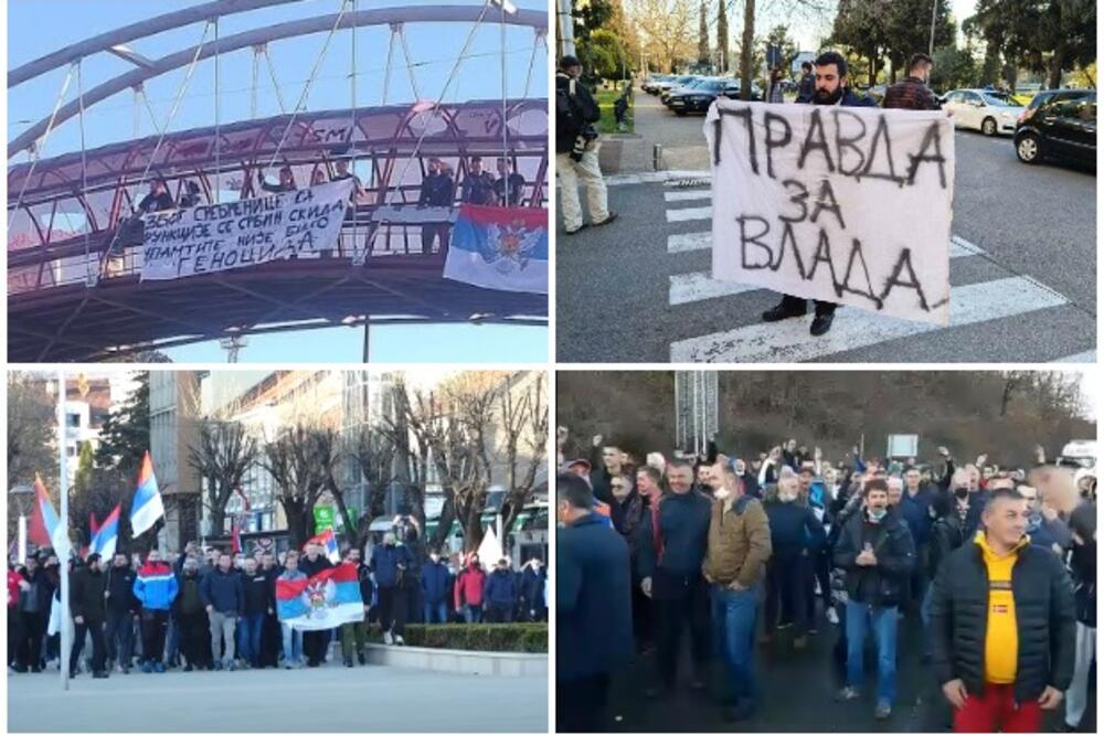 PROTESTI PROTIV SMENE MINISTRA LEPOSAVIĆA: Ori se "Oj Kosovo, Kosovo" i "Ne damo Vlada" širom Crne Gore! (FOTO, VIDEO)