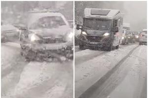 HLADNI TALAS STIGAO U ISTRU: Temperatura drastično pala, sneg pravi probleme vozačima (VIDEO)