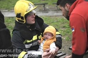 POGLEDAJTE LICE HEROJA: Ovo je Stefan, hrabri vatrogasac koji je izneo bebu sa 18. sprata zapaljenog solitera u Novom Beogradu