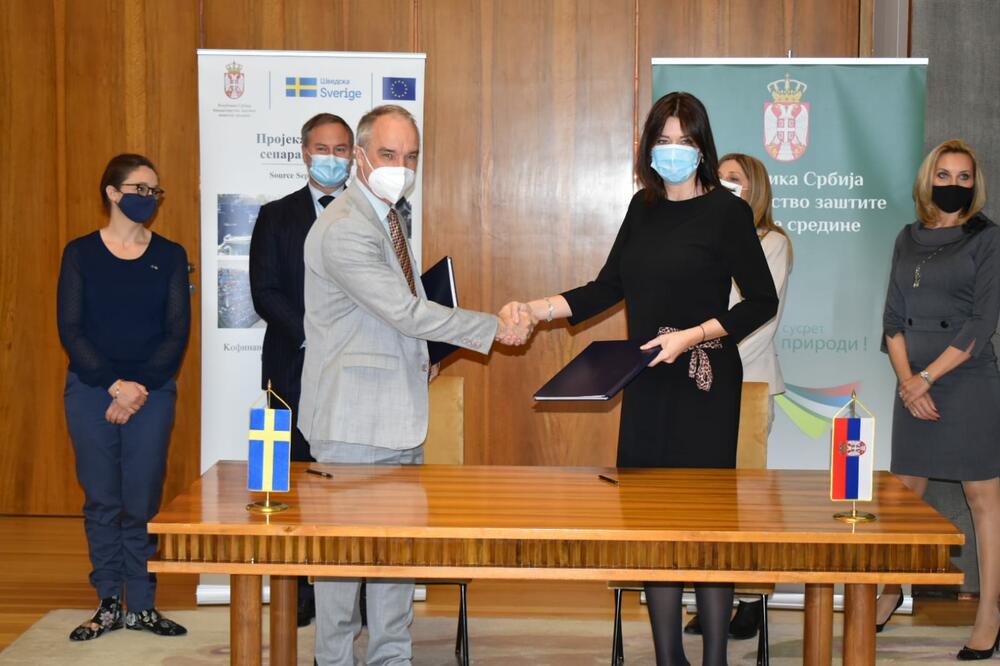 Vujović i Lundin potpisali sporazum: Švedska ulaže još 600.000 evra za eko projekte u Srbiji