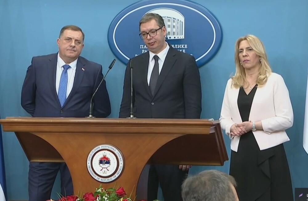 Aleksandar Vučić, Milorad Dodik, Željka Cvijanović