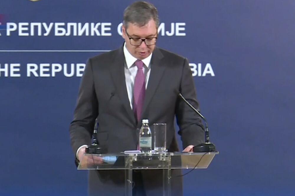VUČIĆ I MAS POSLE SASTANKA U PREDSEDNIŠTVU Srbija ima najtešnje ekonomske odnose s Nemačkom, spremni smo za dijalog s Prištinom