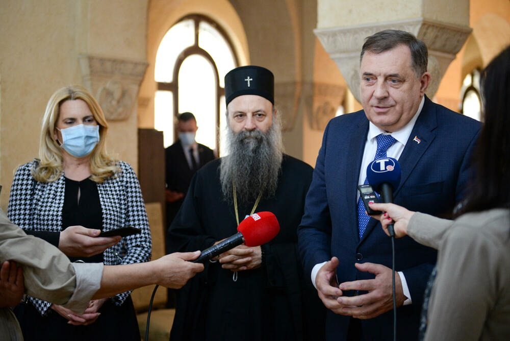 Patrijarh Porfirije i Milorad Dodik