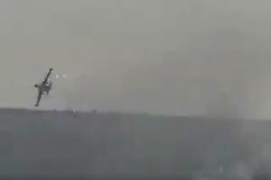 SRUŠIO SE RUSKI VOJNI AVION NA GRANICI SA UKRAJINOM: Pilot Su-25 iskočio, lovac-bombarder eksplodirao