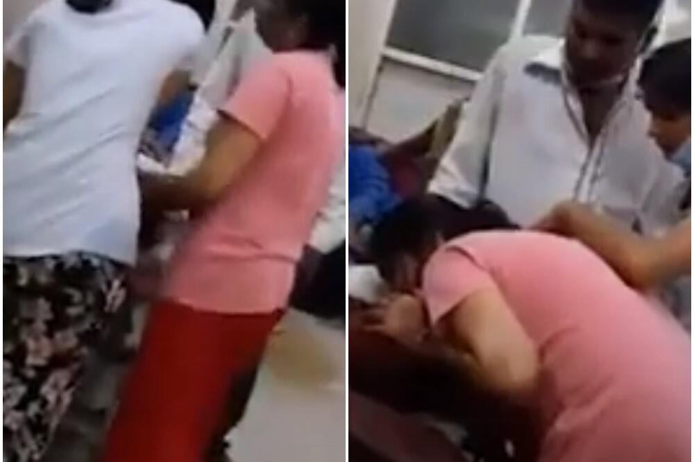POTRESAN PRIZOR: Očajna ćerka uzalud pokušava da spase majku u prepunoj bolnici zemlje koja obara sve korona rekorde VIDEO