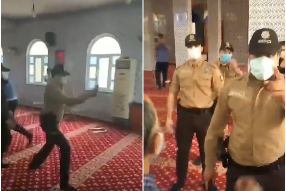 TURSKI VERNICI SE OKUPILI U DŽAMIJI, POLICIJA IH ZASULA SUZAVCEM: Hteli na molitvu uprkos zabrani, pa izbio haos VIDEO