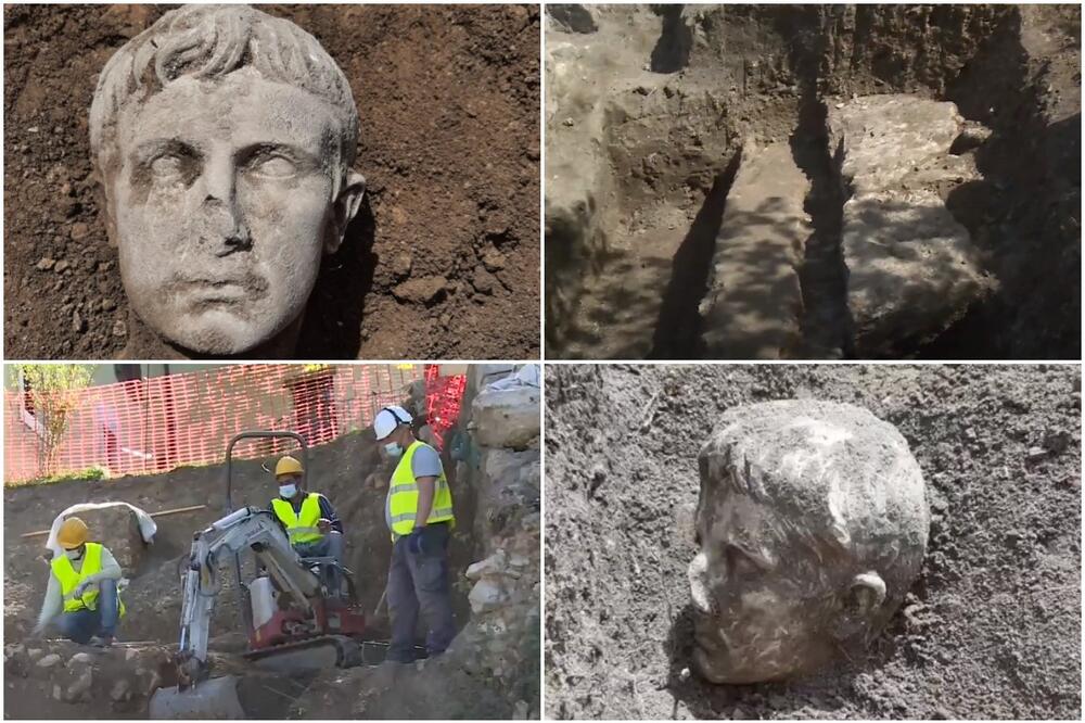 STARA VIŠE OD 2.000 GODINA: Pronađena mermerna glava prvog rimskog cara, slučajno je otkrili! FOTO, VIDEO