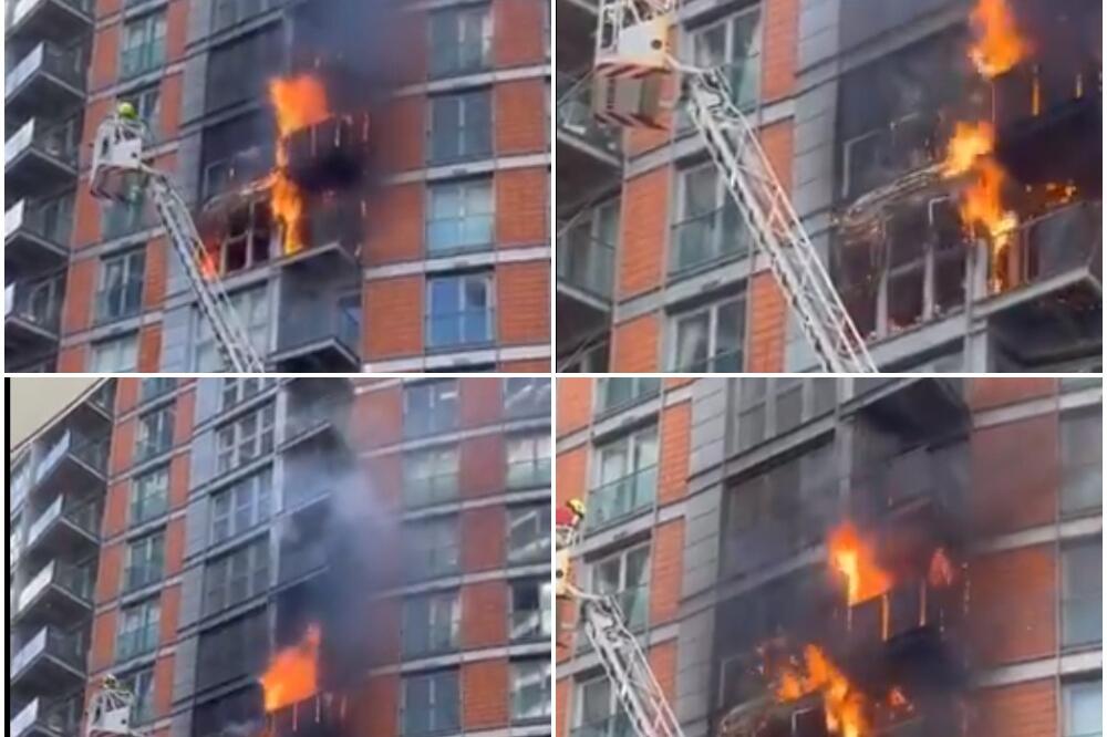 VATRA KULJA IZ SOLITERA: Izbio veliki požar u Londonu, više od 120 vatrogasaca bori se da obuzda vatrenu stihiju VIDEO