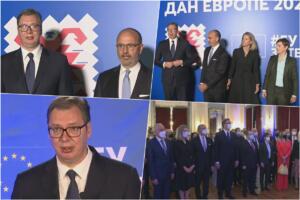 VUČIĆ NA PROSLAVI DANA EVROPE: Cilj Srbije punopravno članstvo u EU i kompromisno rešenje za KiM