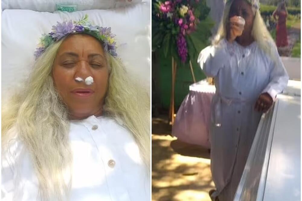 BIZARNA CEREMONIJA: Žena organizovala probu sopstvene sahrane, satima ležala u mrtvačkom kovčegu i gledala narikače VIDEO