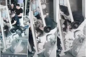 STRAVIČNA TUČA U BORČI: Trojica muškaraca upala u teretanu - brutalno pretučen vlasnik! (VIDEO)