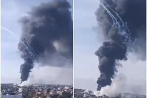 BOMBA KOJA TOPI LJUDSKO MESO: Zabranjena fosforna bomba navodno je bačena na Pojas Gaze VIDEO