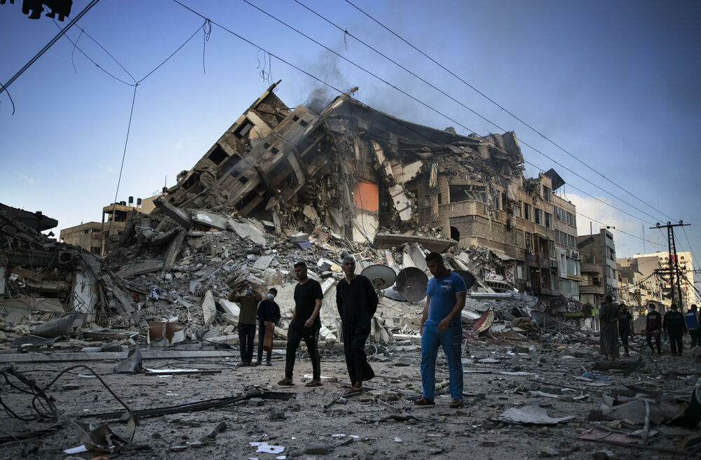 Gaza, Izrael, ruševine
