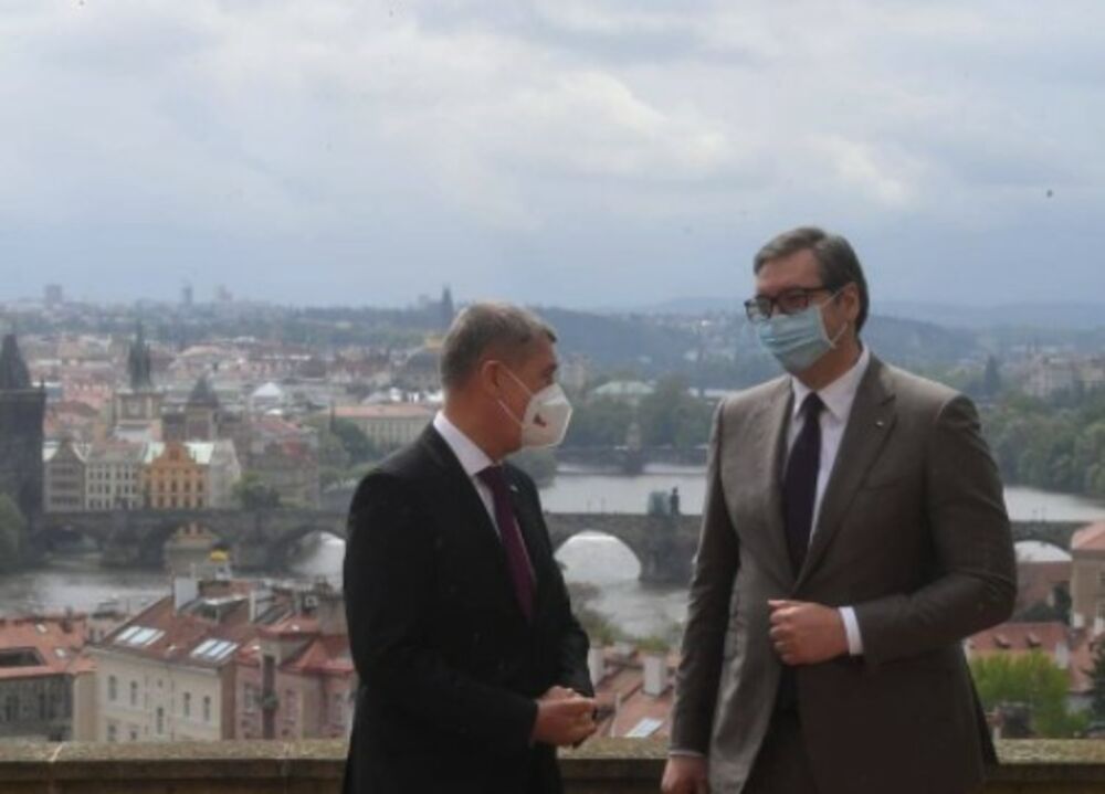Aleksandar Vučić, Andrej Babiš, Prag