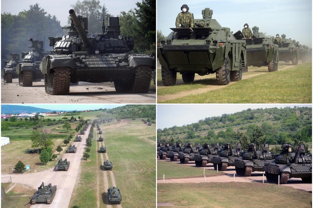BATALJONI MOĆNIH OKLOPNJAKA GRMELI U NIŠU! Vojska Srbije jača za 30 tenkova T-72MS i 30 oklopno-izviđačkih vozila BRDM-2MS (FOTO)